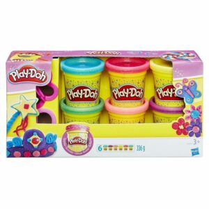 6 Pot Pâte à Pailettes - Play-Doh