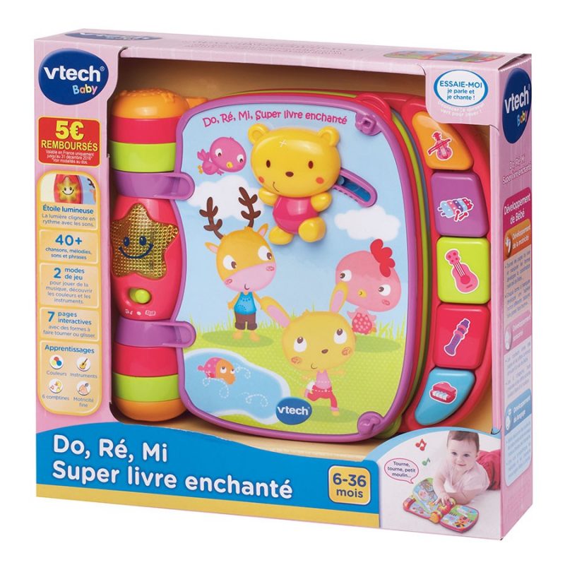 Do, Ré, Mi Super Livre Enchanté - Rose - Vtech – Image 4