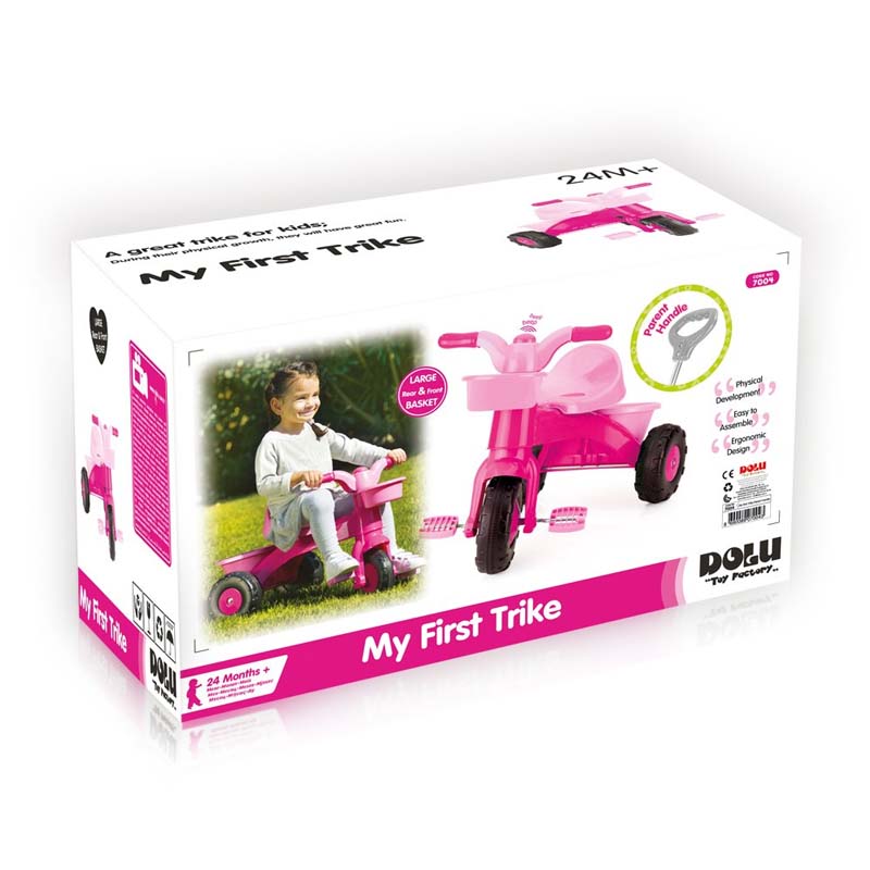 Mon Premier Tricycle Avec Canne - Rose - Dolu – Image 2