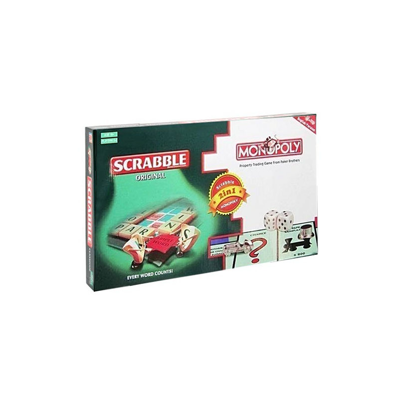 Pack 2 En 1 - Monopoly Et Scrabble