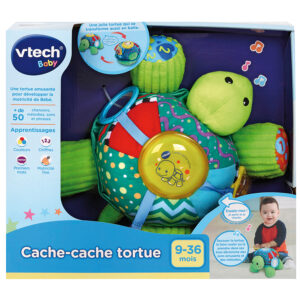 Cache-cache Tortue – Tortue Magique Interactive avec textures, sons et mélodies pour bébé
