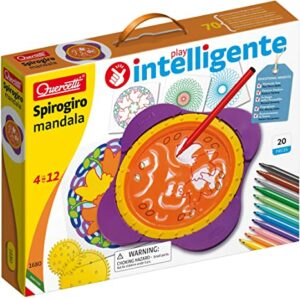 Coffret QUERCETTI Spirographe et Mandala avec pochoirs, disques et feutres