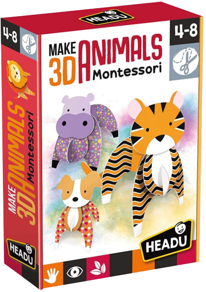 Montessori Make 3D Animals – Headu