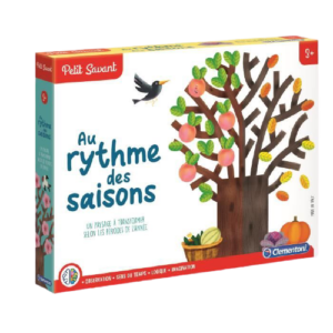 Puzzle éducatif Au rythme des saisons avec paysages et éléments de la nature pour enfants dès 3 ans.