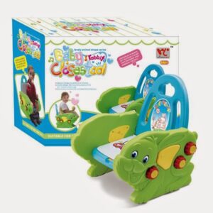 Pot closestool bébé dessin animé lapin avec assise confortable et fonction musicale.