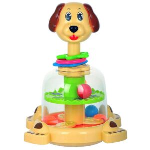 Ruchiez Little Dog Spinner Toy – Jouet interactif pour bébé avec des parties rotatives et un design mignon en forme de chien. Stimule la motricité fine et la coordination main-œil.