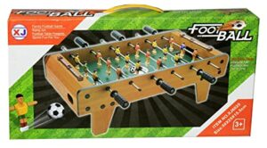 Mini baby-foot en bois avec 6 tiges pour jeu de football de table