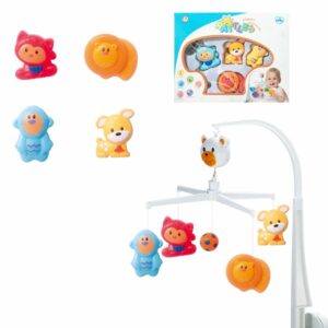 Hochet coloré pour bébé nouveau-né, conçu pour stimuler les sens avec des matériaux sûrs et non-toxiques.