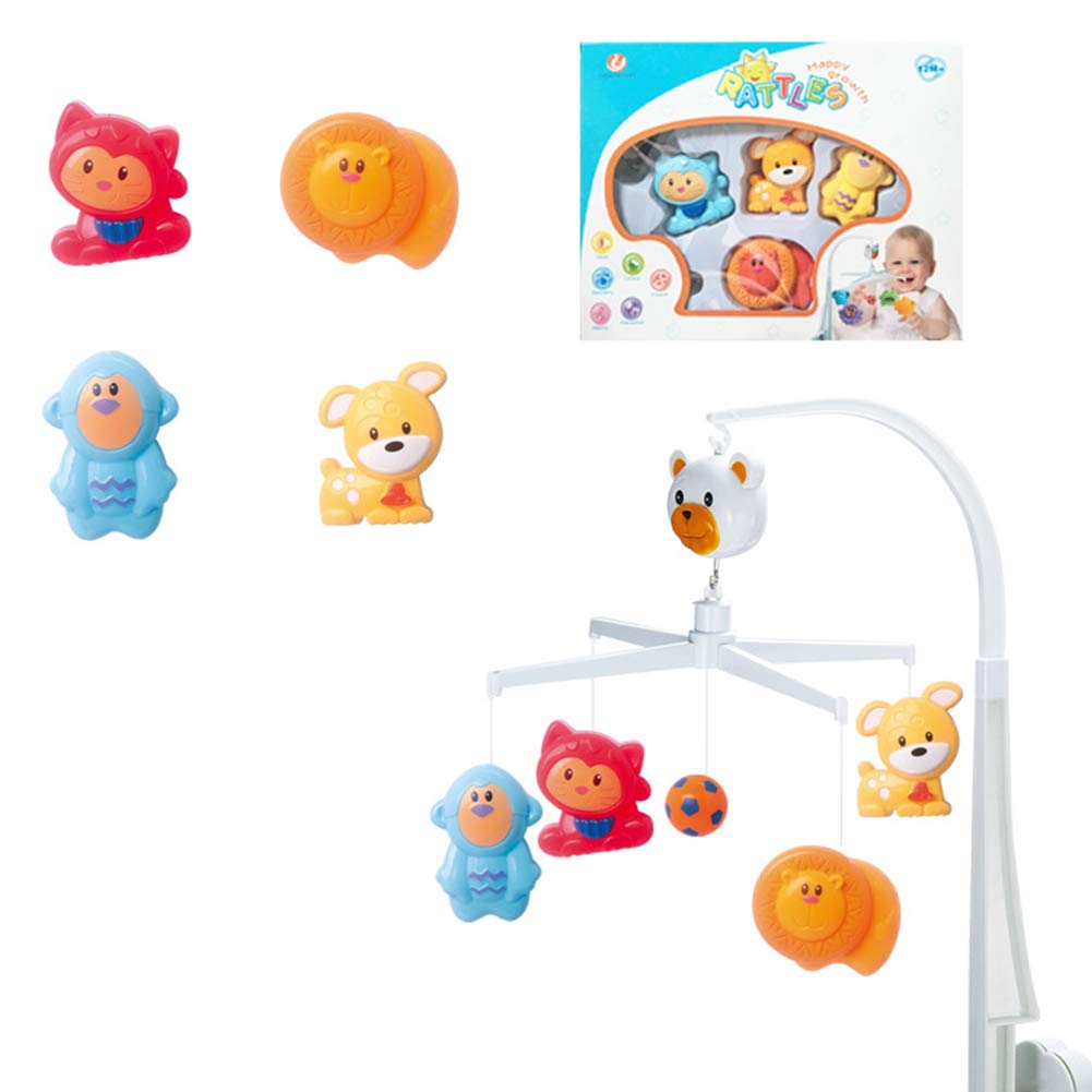 Hochet coloré pour bébé nouveau-né, conçu pour stimuler les sens avec des matériaux sûrs et non-toxiques.