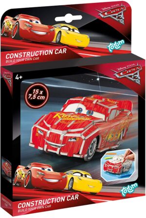 Totum Voiture à Friction Licence Cars, jouet de course dynamique avec Lightning McQueen, aux couleurs vives et design fidèle au film Cars.