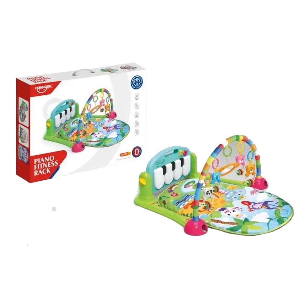 Piano Fitness Rack Huanger jouet interactif pour enfants combinant musique et activité physique