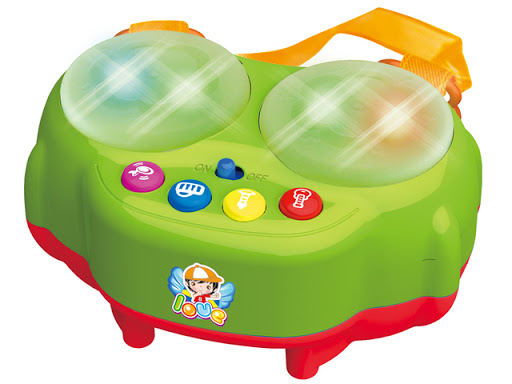 Musicale Double Slap Drum Étoile Jouet pour bébé, avec double tambour, bâtons ergonomiques et couleurs vives pour stimuler le rythme et la créativité musicale.