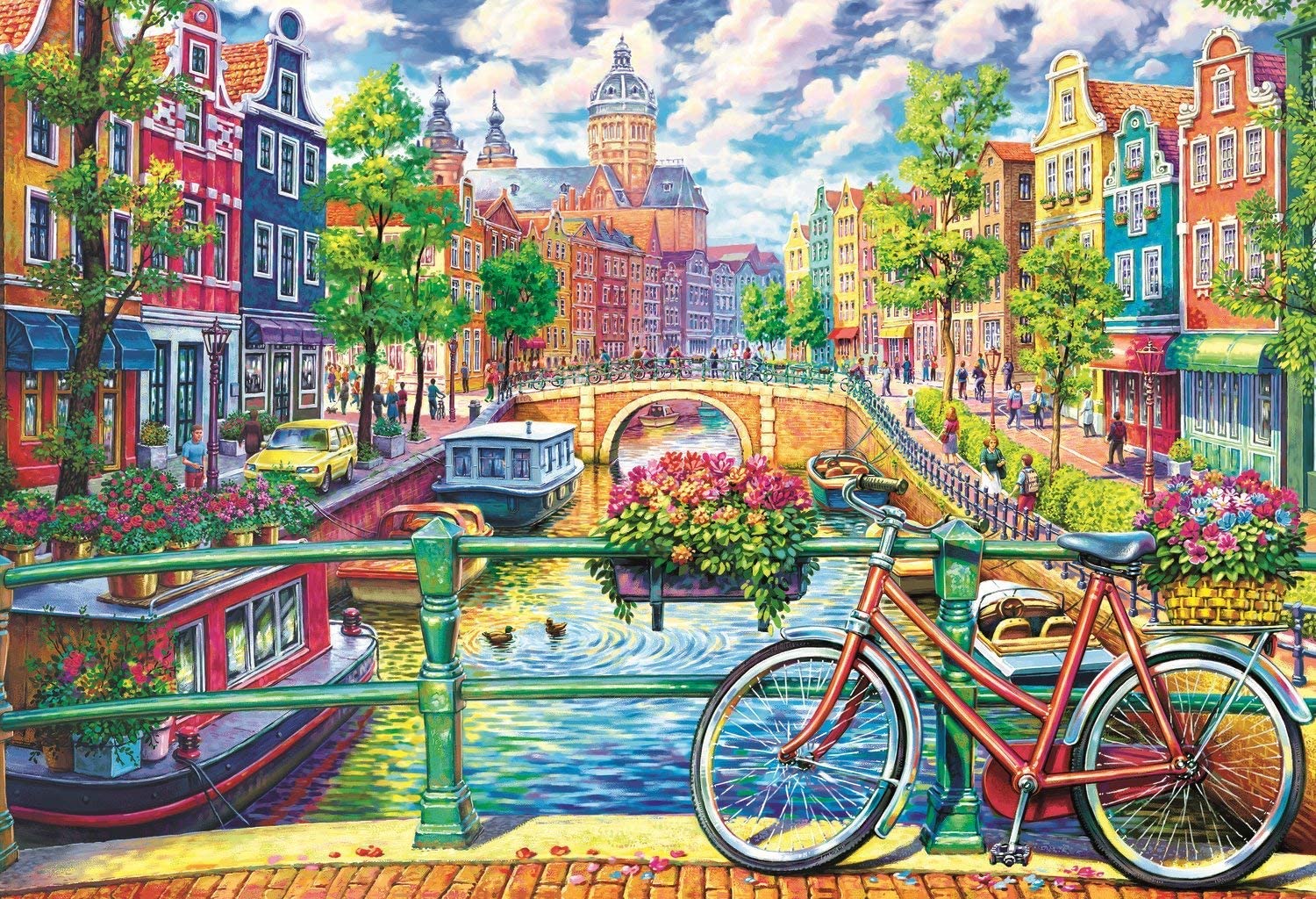 Puzzle Amsterdam - Trefl 1500 pcs – Image 2
