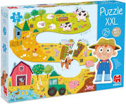 Puzzle progressif XXL Goula en bois avec grandes pièces colorées pour enfants dès 2 ans.
