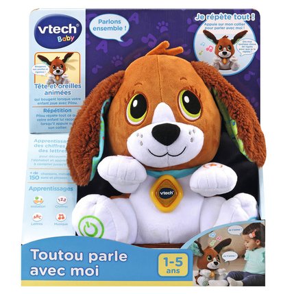 Toutou parle avec moi - chien peluche interactif