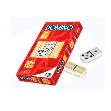 Jeu de dominos Double 6 avec 28 pièces affichant des valeurs de 0 à 6.