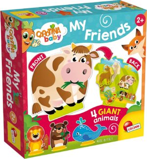 Coffret éducatif avec 4 animaux à placer dans leur environnement