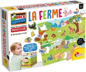 Puzzle découverte Montessori animaux de la ferme pour enfants de 3 à 6 ans