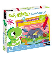 Baby Electro Dinosaurs – Jouet interactif avec dinosaures lumineux et sonores pour enfants, éducatif et amusant. https://st0.etoilejouet.ma/wp-content/uploads/2023/04/baby-electro-dinosaures-nathan-etoile-jouet.jpg