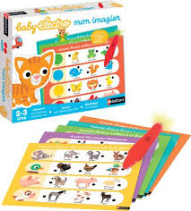 Baby Electro Mon Imagier de Nathan : livre interactif avec images et sons pour éveiller bébé et développer son vocabulaire. https://st0.etoilejouet.ma/wp-content/uploads/2023/04/baby-electro-mon-imagier-nathan-etoile-jouet-1.jpg
