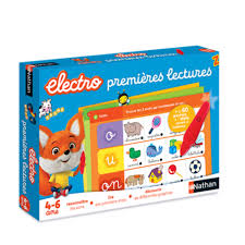 Electro Premières Lectures – Livre interactif pour enfants, avec des sons et des illustrations ludiques pour apprendre à lire. https://st0.etoilejouet.ma/wp-content/uploads/2023/04/electro-premieres-lectures-etoile-jouet.jpg