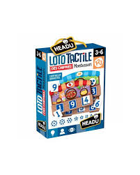 Loto Tactile des Chiffres Montessori : cartes numérotées avec textures pour apprendre les chiffres en développant le sens du toucher et la motricité fine des enfants.