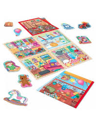 Jeu éducatif Ma Petite Maison Montessori Headu avec éléments à assembler pour créer une maison colorée et interactive.