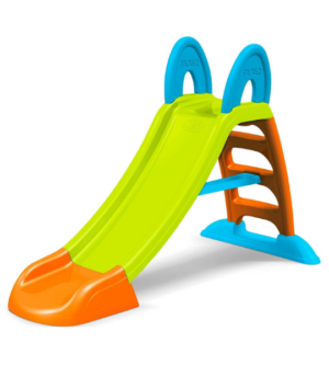 Toboggan FEBER Slide Max avec eau pour enfants, coloré, antidérapant et résistant aux UV.