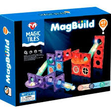 MagBuild, jeu de construction magnétique de 49 pièces. https://st0.etoilejouet.ma/wp-content/uploads/2024/06/mag-build-49-pcs-etoile-jouet.jpg