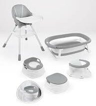 Le coffret comprend une chaise haute, un siège de bain, une baignoire, un pot/marchepied/adaptateur. Mark: Dolu L'ensemble complet se compose de 6 pièces La chaise convient de 6 mois à 3 ans (15kg) Dimensions chaise : 77x48x42,5 cm. https://st0.etoilejouet.ma/wp-content/uploads/2024/08/images.jpg