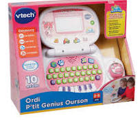 Un ordinateur éducatif évolutif pour les petits ! Caractéristiques : 10 activités éducatives intégrées Clavier abécédaire, touches musicales et souris directionnelle 1 chanson, 10 mélodies, 1 histoire, 1 carte virtuelle incluses Jusqu’à 30 chansons et mélodies, 10 histoires personnalisables Dimensions : 26 x 19 x 5 cm Piles fournies : 2 x LR6 (AA) Âge recommandé : dès 2 ans https://st0.etoilejouet.ma/wp-content/uploads/2024/09/ordinateur-ptit-genius-ourson-vtech-etoile-jouet.jpg
