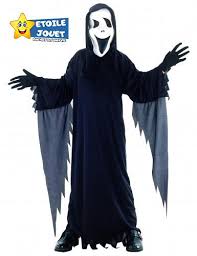 Déguisement d'Assassin à capuche pour enfant. Comprend cape avec capuche et masque. https://st0.etoilejouet.ma/wp-content/uploads/2024/10/deguisement-garcon-assassin-halloween-etoile-jouet.jpg