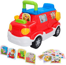 Camion interactif safari – winfun développe la motricité globale, l’imagination, l’apprentissage et le langage. Comprend une boussole amovible, une clé de contact tournante, un talkie-walkie simulé, des phares lumineux et 13 cartes double face avec 26 amis animaux différents Insérez les cartes dans la fente pour apprendre la lettre de début, les noms et les sons des animaux Phrases amusantes, effets sonores et mélodies joyeuses Le siège s’ouvre pour ranger toutes les cartes et autres objets Guidon réglable pour plus de confort Bouton ON / OFF 2 piles AA sont incluses https://st0.etoilejouet.ma/wp-content/uploads/2024/12/winfun-learn-n-ride-safari-truck-etoile-jouet.jpg