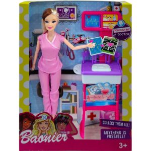 Les poupées Baonie Doctor sont assez célèbres, fiables et de bonne qualité. Livrées dans une boîte joliment emballée. La poupée a de magnifiques cheveux. Idéal pour les cadeaux et les collections. Fabriqué à partir de matériaux non toxiques https://st0.etoilejouet.ma/wp-content/uploads/2025/02/baonier.jpg