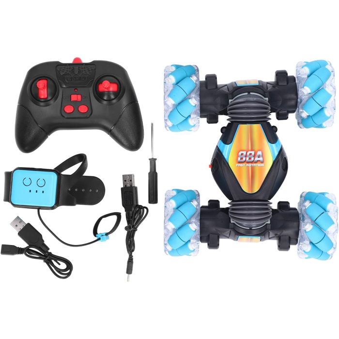 VOITURE R/C LUMIÈRES ET MUSIQUE - STUNT CAR – Image 2