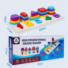 Tableau d'apprentissage multifonctionnel des nombres et des formes, jouet de puzzle amusant et éducatif pour enfants chez etoile jouet