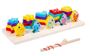 Puzzle multifonctionnel en bois avec formes – Image 2