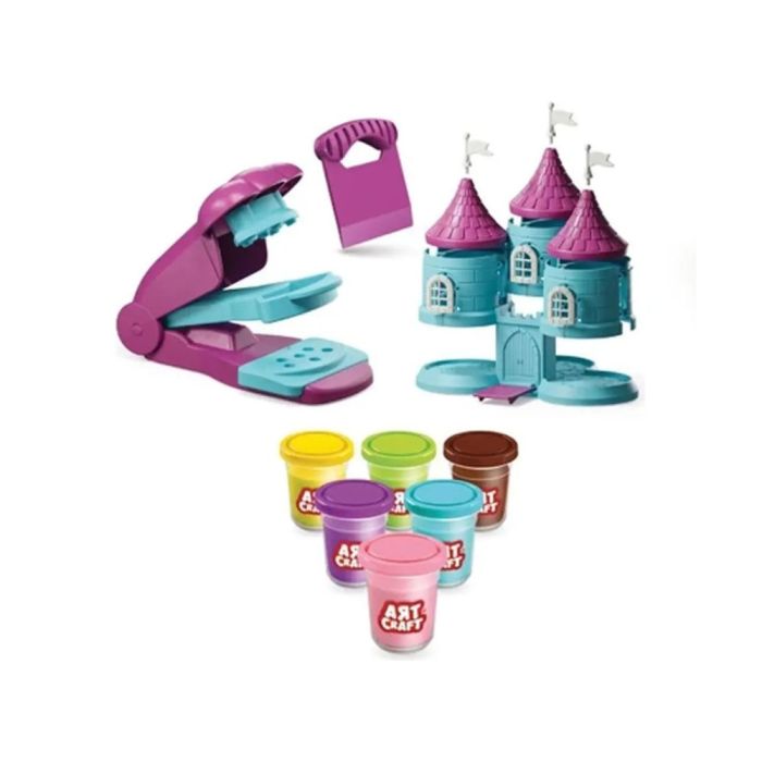 Château de Princesse en Pâte à Modeler DEDE Ce coffret de pâte à modeler permet de construire un véritable château de princesse. Les outils de moulage et les différentes couleurs de pâte stimulent la créativité et la motricité fine des enfants Caractéristiques techniques Moules pour un château Outil de découpe pour briques Plusieurs pots de pâte à modeler colorée https://st0.etoilejouet.ma/wp-content/uploads/2025/09/chateau-patte-a-modeler-dede-box-etoile-jouet.jpg