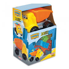 Un petit camion avec 20 blocs de construction colorés La benne monte et descend vers des blocs de construction vides Comprend 20 grandes briques de construction colorées Encourage la reconnaissance des nombres et la motricité fine Utilisez les blocs de construction pour des jeux de construction amusants Convient à partir de 18 mois https://st0.etoilejouet.ma/wp-content/uploads/2025/09/dede-mon-premier-petit-camion-avec-20-blocs-etoile-jouet.jpg