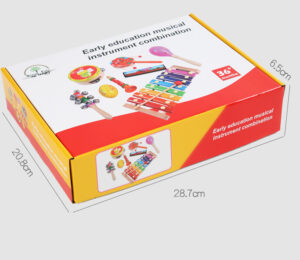 Contenu de la boîte 1 X Box avec une combinaison de 8 instruments Composants: – Une gamme d’instruments de musique tels que : – Outil xylophone – Flûte🎺 – Un ensemble d’instruments pour produire des sons musicaux – Tambour et accordéon Caractéristiques: – Développer le goût et le sens de la musique chez l’enfant – L’éducation musicale précoce chez l’enfant – Développement des sens, notamment des doigts et de l’ouïe. https://st0.etoilejouet.ma/wp-content/uploads/2025/09/musical-instrument-combination-etoile-jouet.jpg