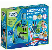 Microscope éducatif Clementoni avec accessoires scientifiques pour enfants