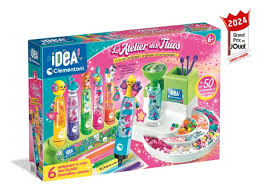 Coffret L’Atelier des Fluos CLEMENTONI pour création de surligneurs fluorescents personnalisés.