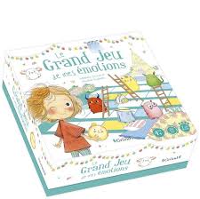 Jeu éducatif Le Grand Jeu de Mes Émotions avec cartes et activités pour enfants, pour apprendre à gérer et exprimer leurs émotions.
