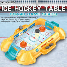 Jeu de société Ice Hockey – Board Game Series avec plateau patinoire et équipes de hockey miniatures.