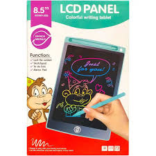 Tablette d’écriture LCD 8,5 pouces colorée avec stylus pour dessin et notes.