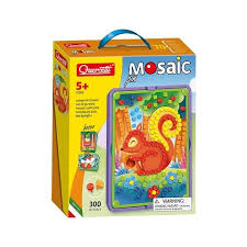 Puzzle Mosaic Pin 300 pieces avec des pièces colorées pour créer une mosaïque artistique unique.