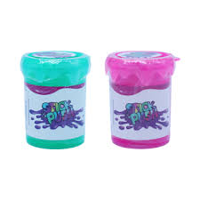 Slime Stick & Push, slime sensoriel collant et élastique à presser et étirer, idéal pour le jeu créatif et anti-stress.